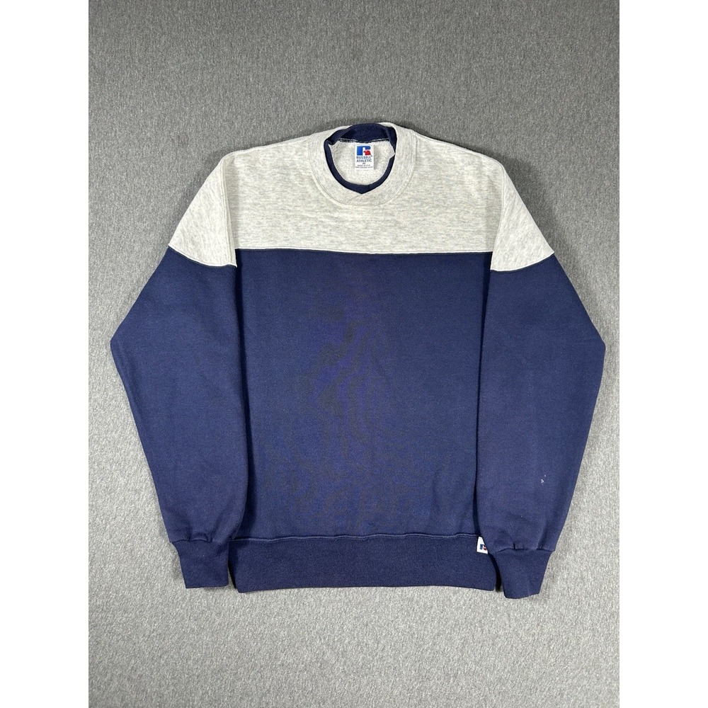 Vintage‎ Made In USA Russell Athletic Colorblock Crewneck Sweatshirt Size M